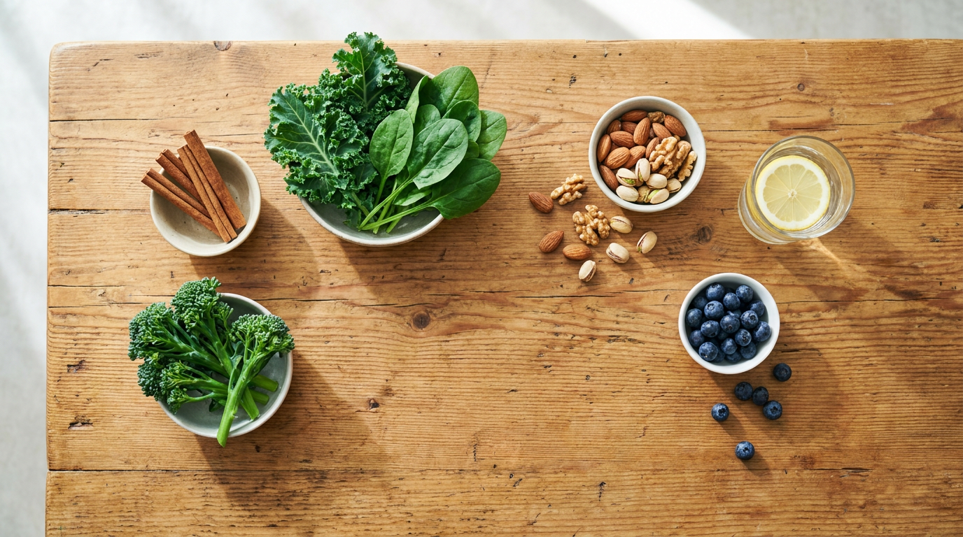 Balanced meal for blood sugar control